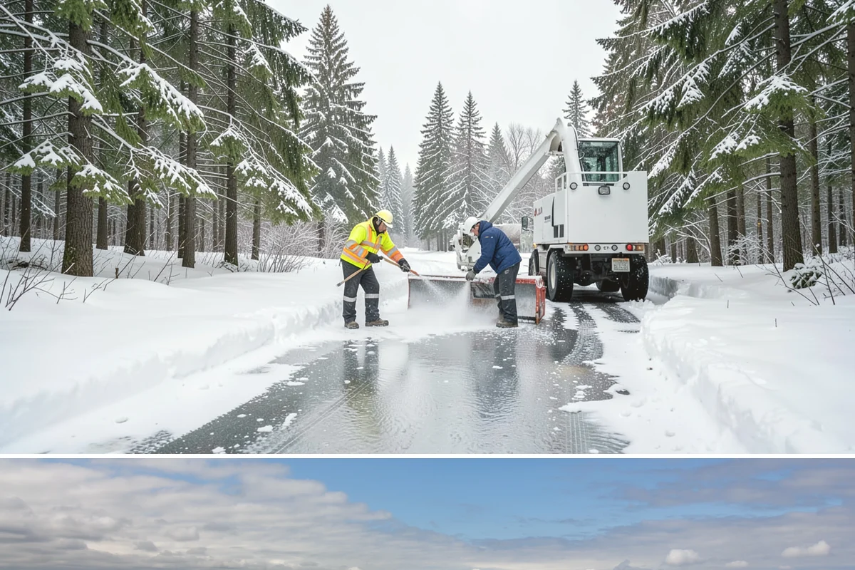 Industrial Facility Parking Lot Snow Removal in University Place, Pierce County, WA - Industrial lots in the Puget Sound region need the most winter clearing from December through February, when cold snaps threaten...
