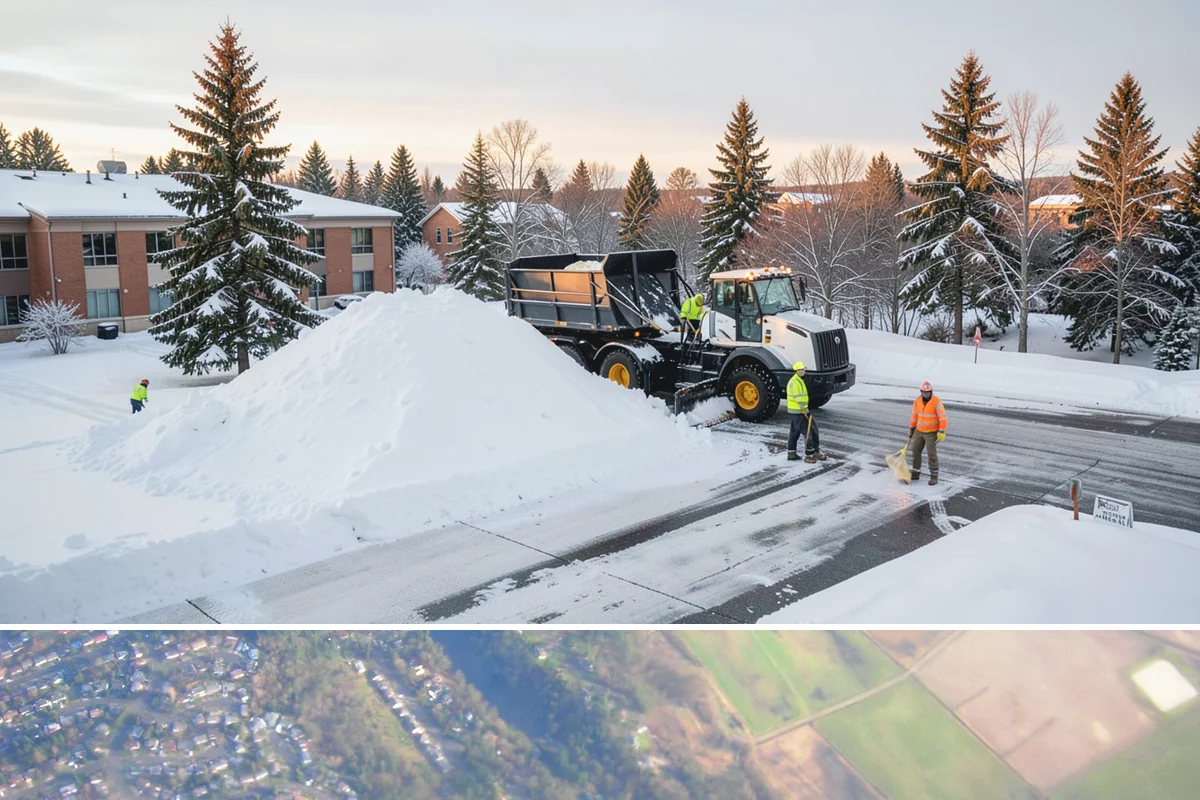 Industrial Facility Sidewalk Clearing in Algona, King County, WA - Industrial demand holds from December through February, when overnight shifts face the worst refreeze on yard walkways before...
