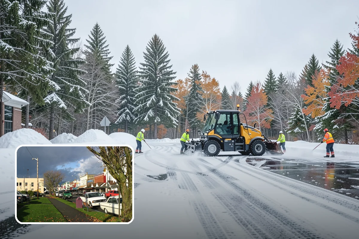 Industrial Facility Sidewalk Clearing in Arlington, Snohomish County, WA - Reduces Washington L and I worker injury claims and lost time