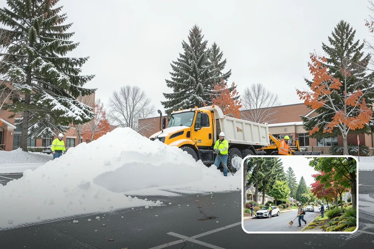 Industrial Facility Sidewalk Clearing in Beaux Arts Village, King County, WA - Reduces Washington L and I worker injury claims and lost time