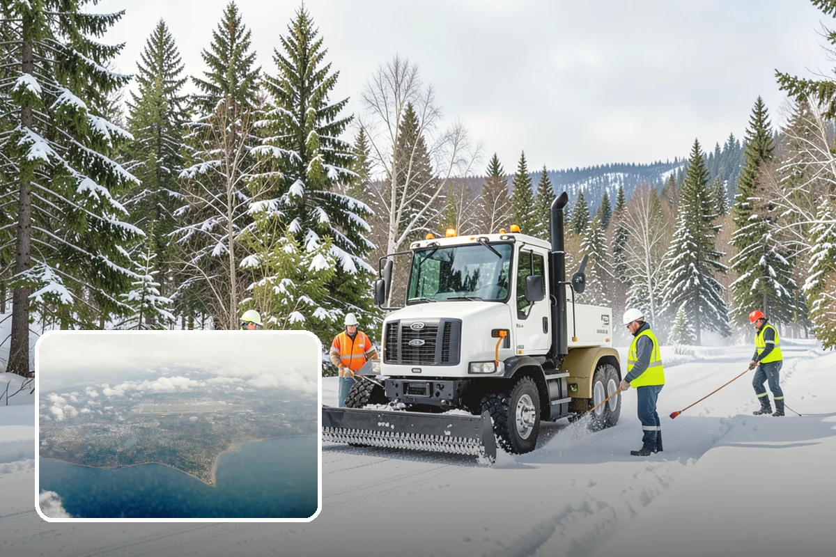 Industrial Facility Sidewalk Clearing in Burien, King County, WA - Reduces Washington L and I worker injury claims and lost time