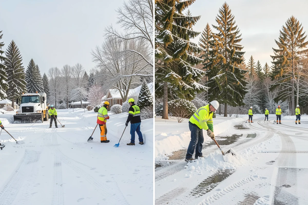 Industrial Facility Sidewalk Clearing in Burlington, Skagit County, WA - Identify worker walkways between lots, gates, and buildings
