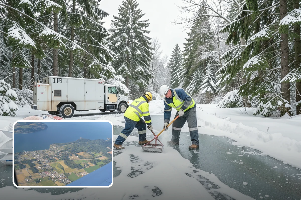 Industrial Facility Sidewalk Clearing in Coupeville, Island County, WA - Reduces Washington L and I worker injury claims and lost time