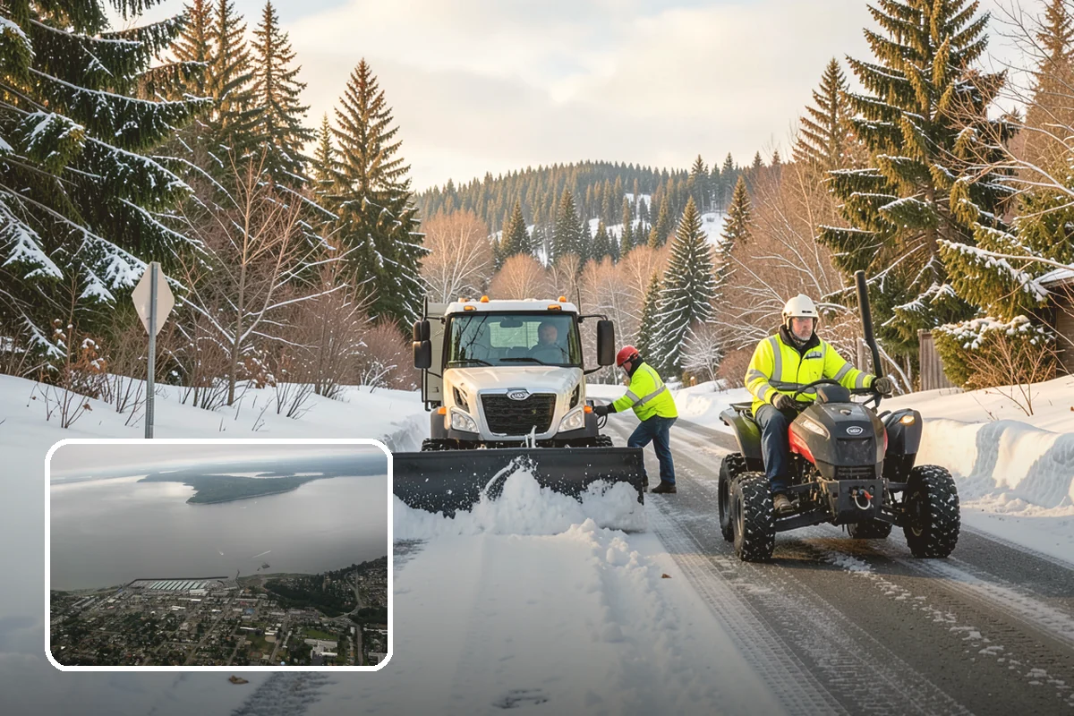Industrial Facility Sidewalk Clearing in Des Moines, King County, WA - Reduces Washington L and I worker injury claims and lost time