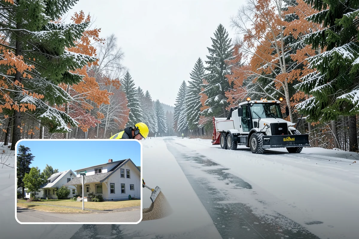 Industrial Facility Sidewalk Clearing in DuPont, Pierce County, WA - Reduces Washington L and I worker injury claims and lost time