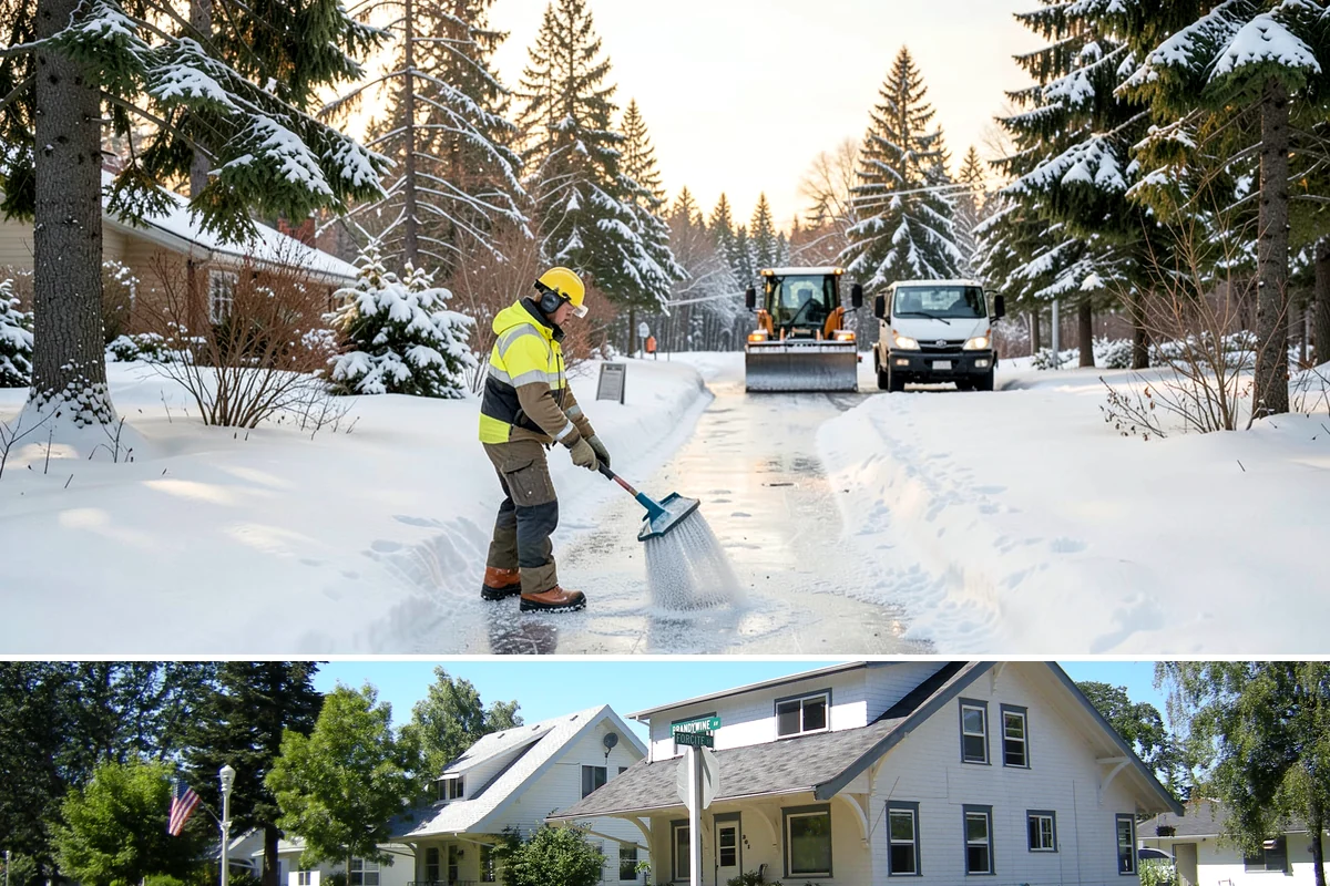 Industrial Facility Sidewalk Clearing in DuPont, Pierce County, WA - Industrial demand holds from December through February, when overnight shifts face the worst refreeze on yard walkways before...