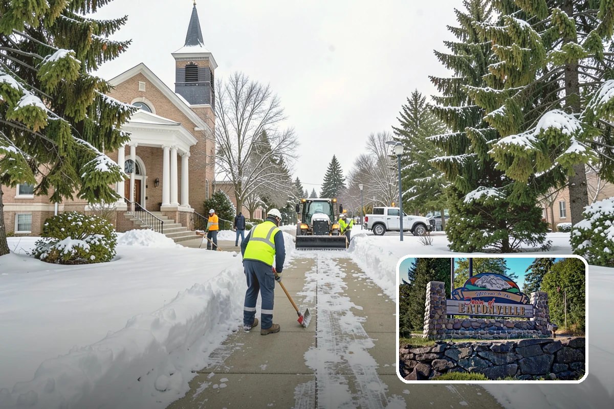 Industrial Facility Sidewalk Clearing in Eatonville, Pierce County, WA - Reduces Washington L and I worker injury claims and lost time