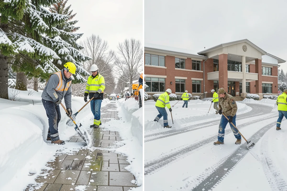 Industrial Facility Sidewalk Clearing in Eatonville, Pierce County, WA - Identify worker walkways between lots, gates, and buildings
