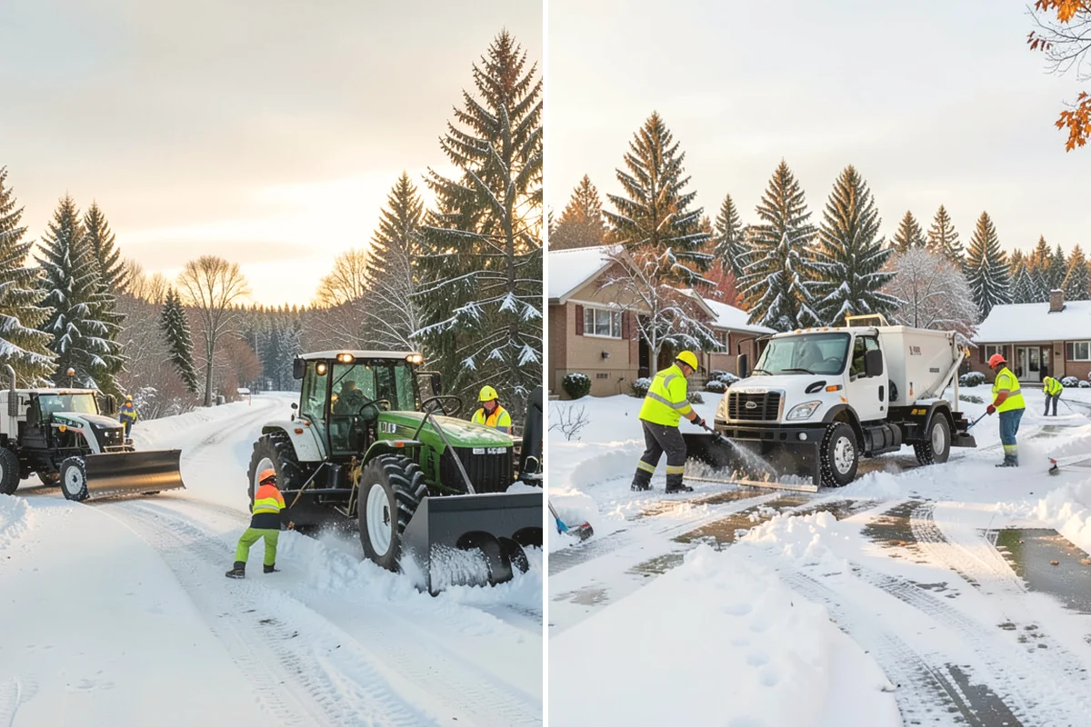 Industrial Facility Sidewalk Clearing in Edgewood, Pierce County, WA - Identify worker walkways between lots, gates, and buildings