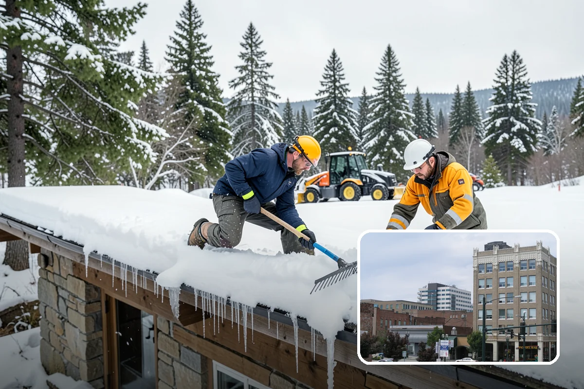 Industrial Facility Sidewalk Clearing in Everett, Snohomish County, WA - Reduces Washington L and I worker injury claims and lost time