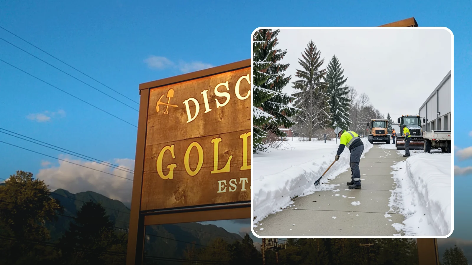 Industrial Facility Sidewalk Clearing in Gold Bar, Snohomish County, WA - Worker-safety sidewalk clearing for Western Washington industrial facilities, keeping crew walkways between buildings and lots...