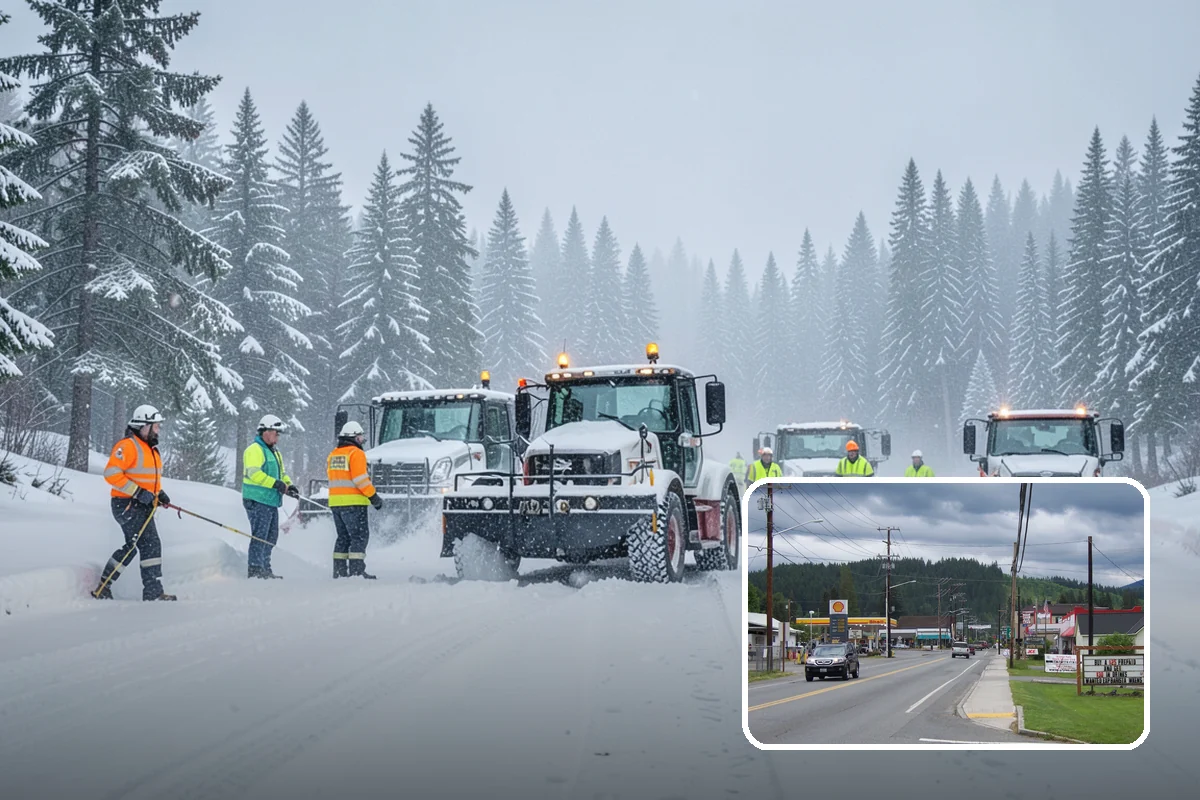 Industrial Facility Sidewalk Clearing in Granite Falls, Snohomish County, WA - Reduces Washington L and I worker injury claims and lost time