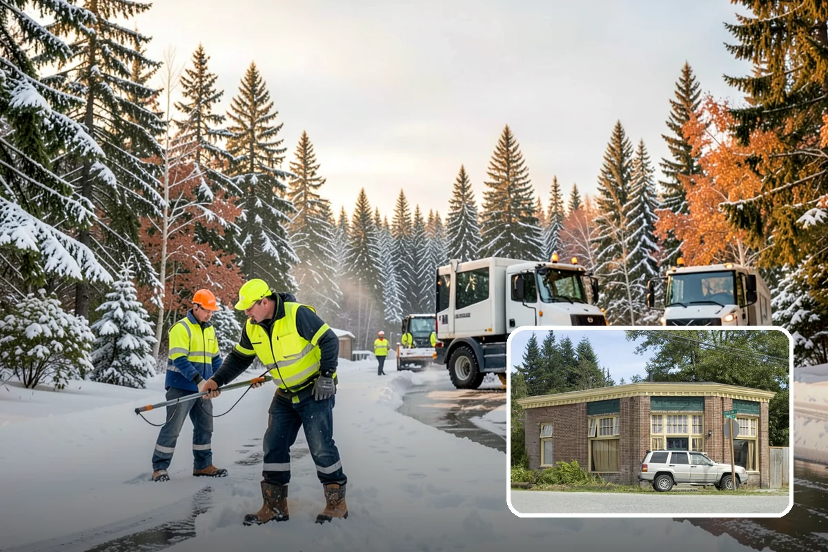 Industrial Facility Sidewalk Clearing in Hamilton, Skagit County, WA - Reduces Washington L and I worker injury claims and lost time