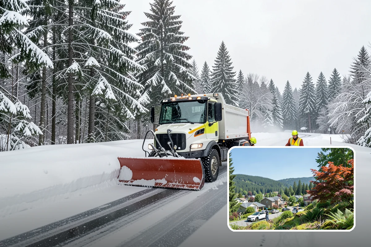 Industrial Facility Sidewalk Clearing in Index, Snohomish County, WA - Reduces Washington L and I worker injury claims and lost time