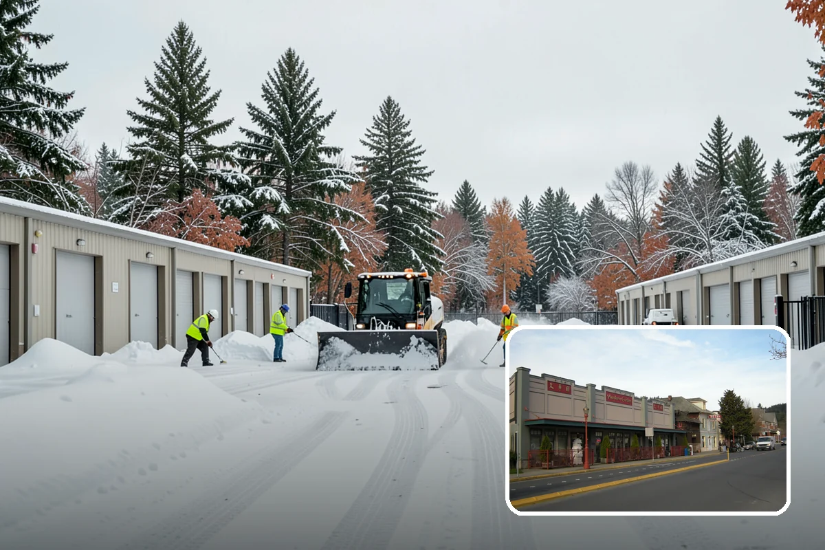 Industrial Facility Sidewalk Clearing in Issaquah, King County, WA - Reduces Washington L and I worker injury claims and lost time