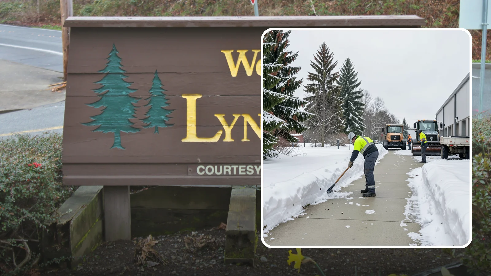 Industrial Facility Sidewalk Clearing in Lynnwood, Snohomish County, WA - Worker-safety sidewalk clearing for Western Washington industrial facilities, keeping crew walkways between buildings and lots...