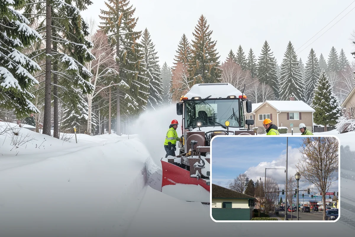 Industrial Facility Sidewalk Clearing in Marysville, Snohomish County, WA - Reduces Washington L and I worker injury claims and lost time