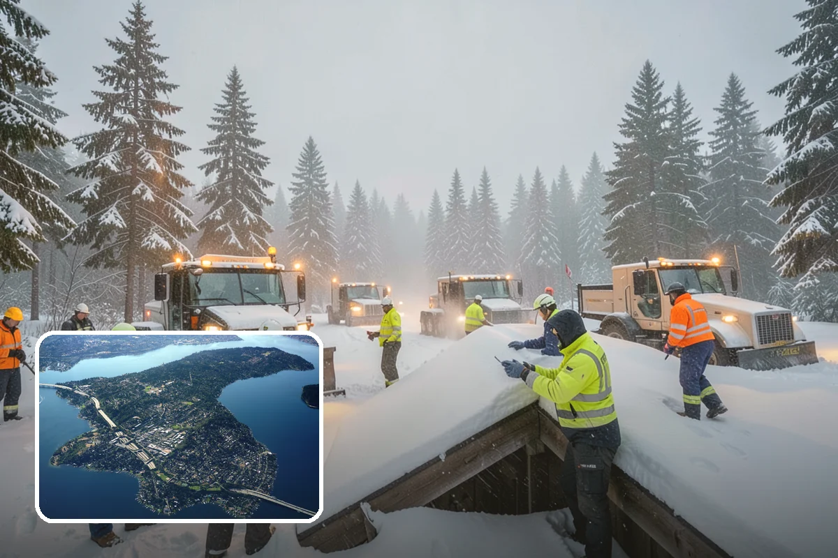 Industrial Facility Sidewalk Clearing in Mercer Island, King County, WA - Reduces Washington L and I worker injury claims and lost time
