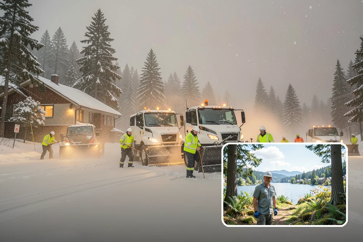Industrial Facility Sidewalk Clearing in Milton, King County, WA - Reduces Washington L and I worker injury claims and lost time