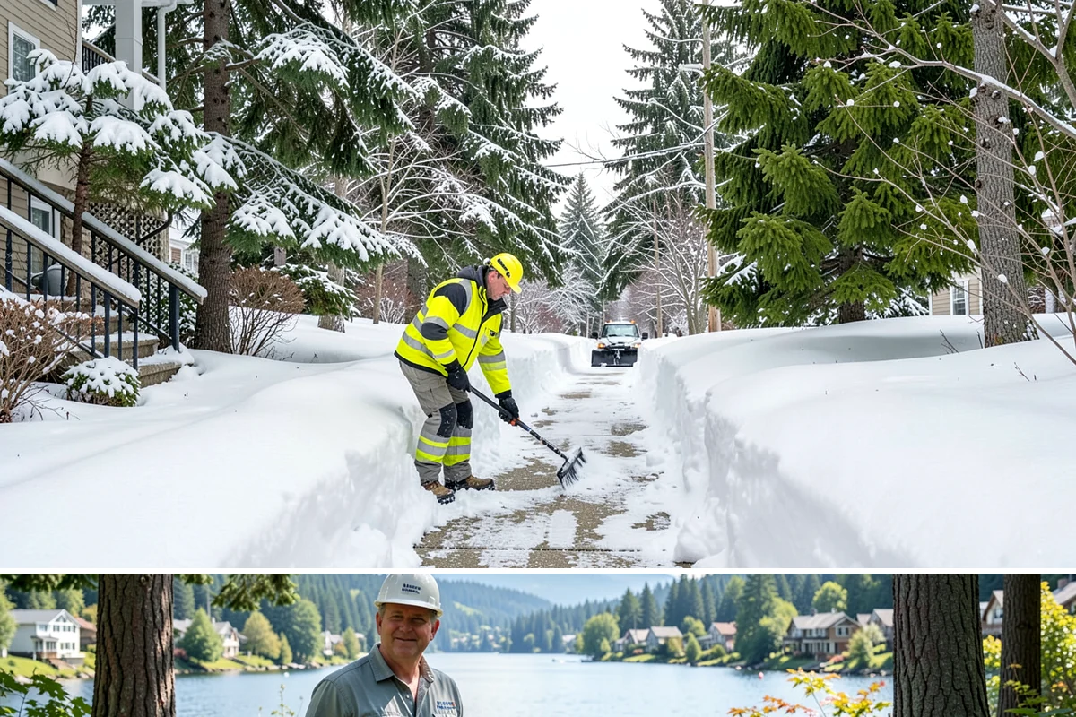 Industrial Facility Sidewalk Clearing in Milton, King County, WA - Industrial demand holds from December through February, when overnight shifts face the worst refreeze on yard walkways before...