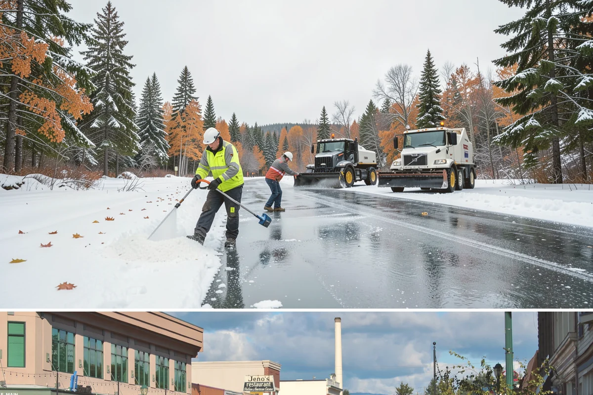 Industrial Facility Sidewalk Clearing in Monroe, Snohomish County, WA - Industrial demand holds from December through February, when overnight shifts face the worst refreeze on yard walkways before...