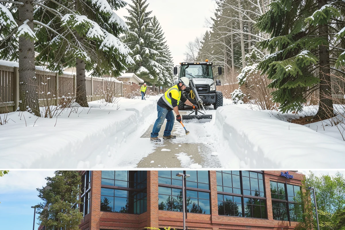 Industrial Facility Sidewalk Clearing in Mountlake Terrace, Snohomish County, WA - Industrial demand holds from December through February, when overnight shifts face the worst refreeze on yard walkways before...