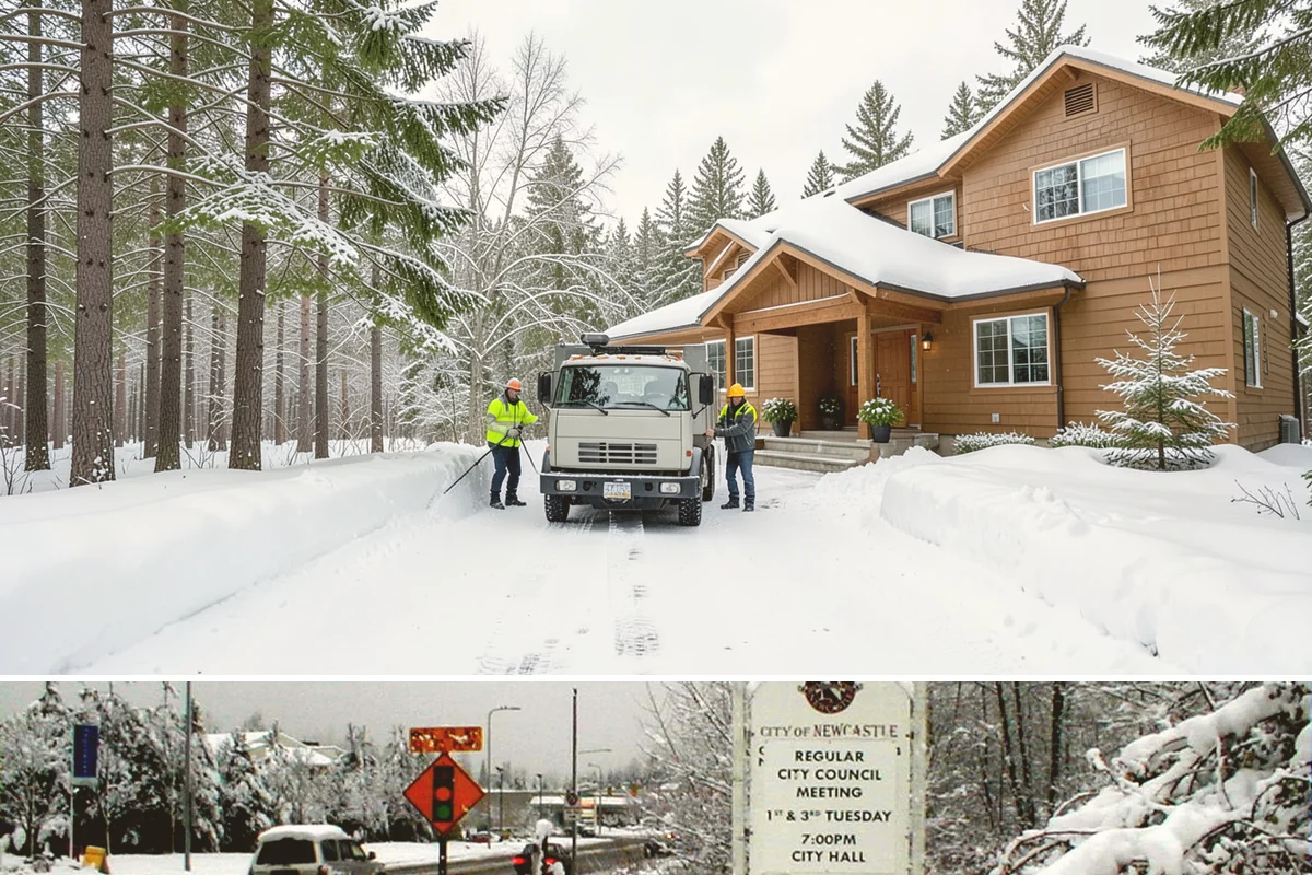 Industrial Facility Sidewalk Clearing in Newcastle, King County, WA - Industrial demand holds from December through February, when overnight shifts face the worst refreeze on yard walkways before...