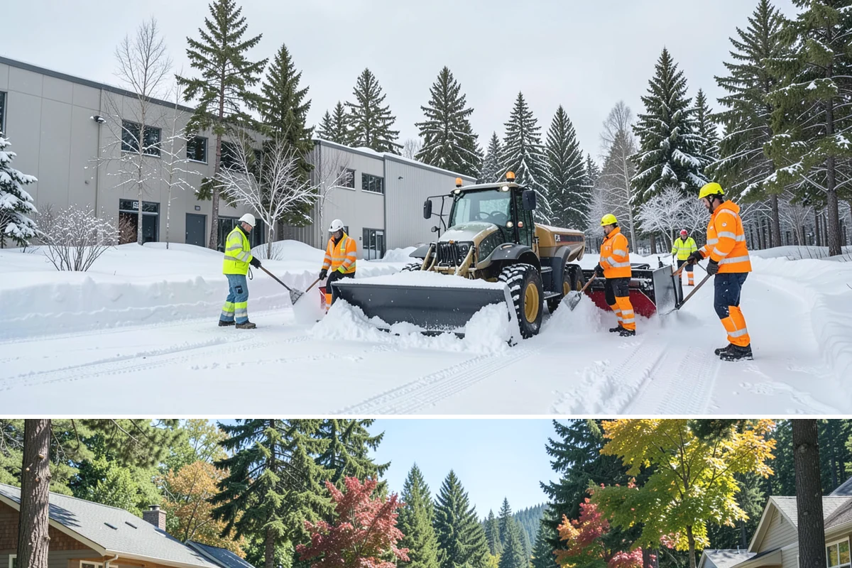 Industrial Facility Sidewalk Clearing in Orting, Pierce County, WA - Industrial demand holds from December through February, when overnight shifts face the worst refreeze on yard walkways before...