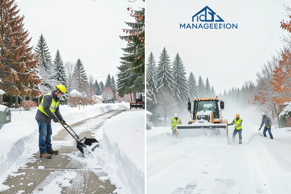 Industrial Facility Sidewalk Clearing in Ruston, Pierce County, WA - Identify worker walkways between lots, gates, and buildings