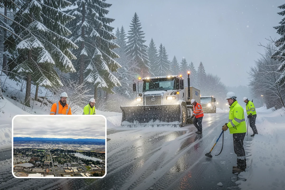 Industrial Facility Sidewalk Clearing in SeaTac, King County, WA - Reduces Washington L and I worker injury claims and lost time