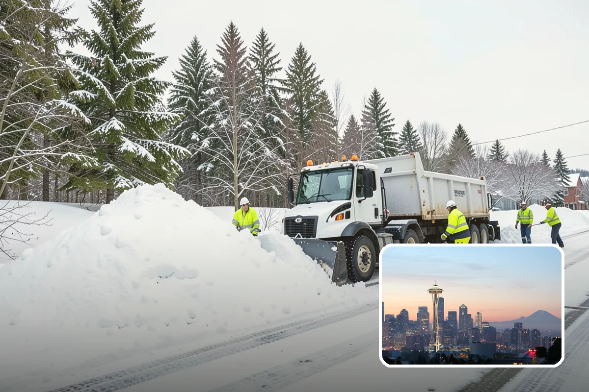 Industrial Facility Sidewalk Clearing in Seattle, King County, WA - Reduces Washington L and I worker injury claims and lost time