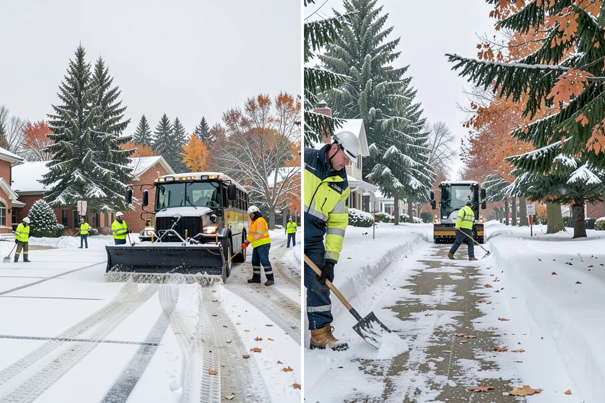 Industrial Facility Sidewalk Clearing in Seattle, King County, WA - Identify worker walkways between lots, gates, and buildings