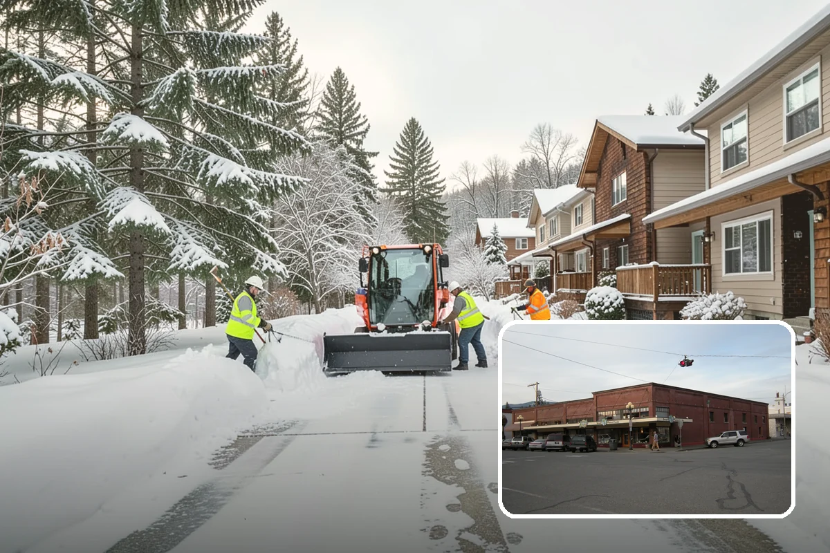 Industrial Facility Sidewalk Clearing in Sedro-Woolley, Skagit County, WA - Reduces Washington L and I worker injury claims and lost time