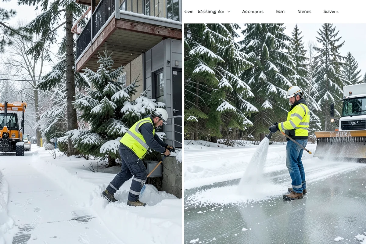 Industrial Facility Sidewalk Clearing in Sedro-Woolley, Skagit County, WA - Identify worker walkways between lots, gates, and buildings
