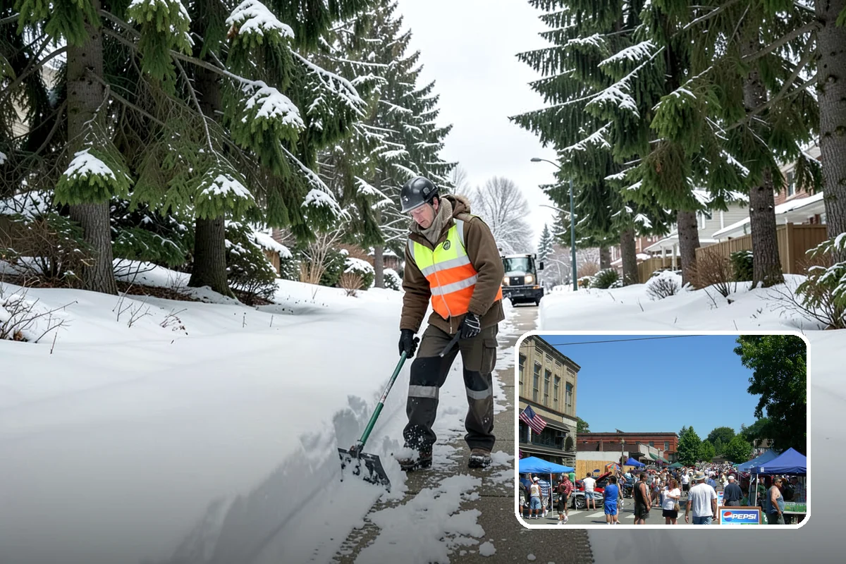 Industrial Facility Sidewalk Clearing in Snohomish, Snohomish County, WA - Reduces Washington L and I worker injury claims and lost time