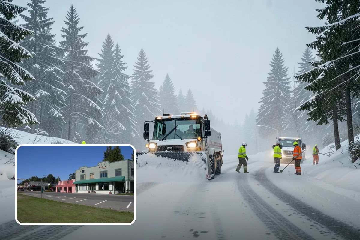 Industrial Facility Sidewalk Clearing in Snoqualmie, King County, WA - Reduces Washington L and I worker injury claims and lost time
