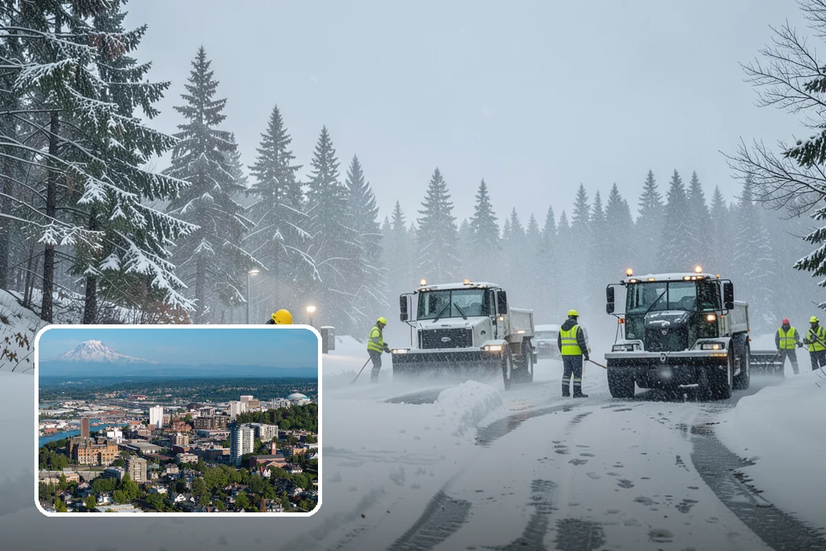 Industrial Facility Sidewalk Clearing in Tacoma, Pierce County, WA - Reduces Washington L and I worker injury claims and lost time