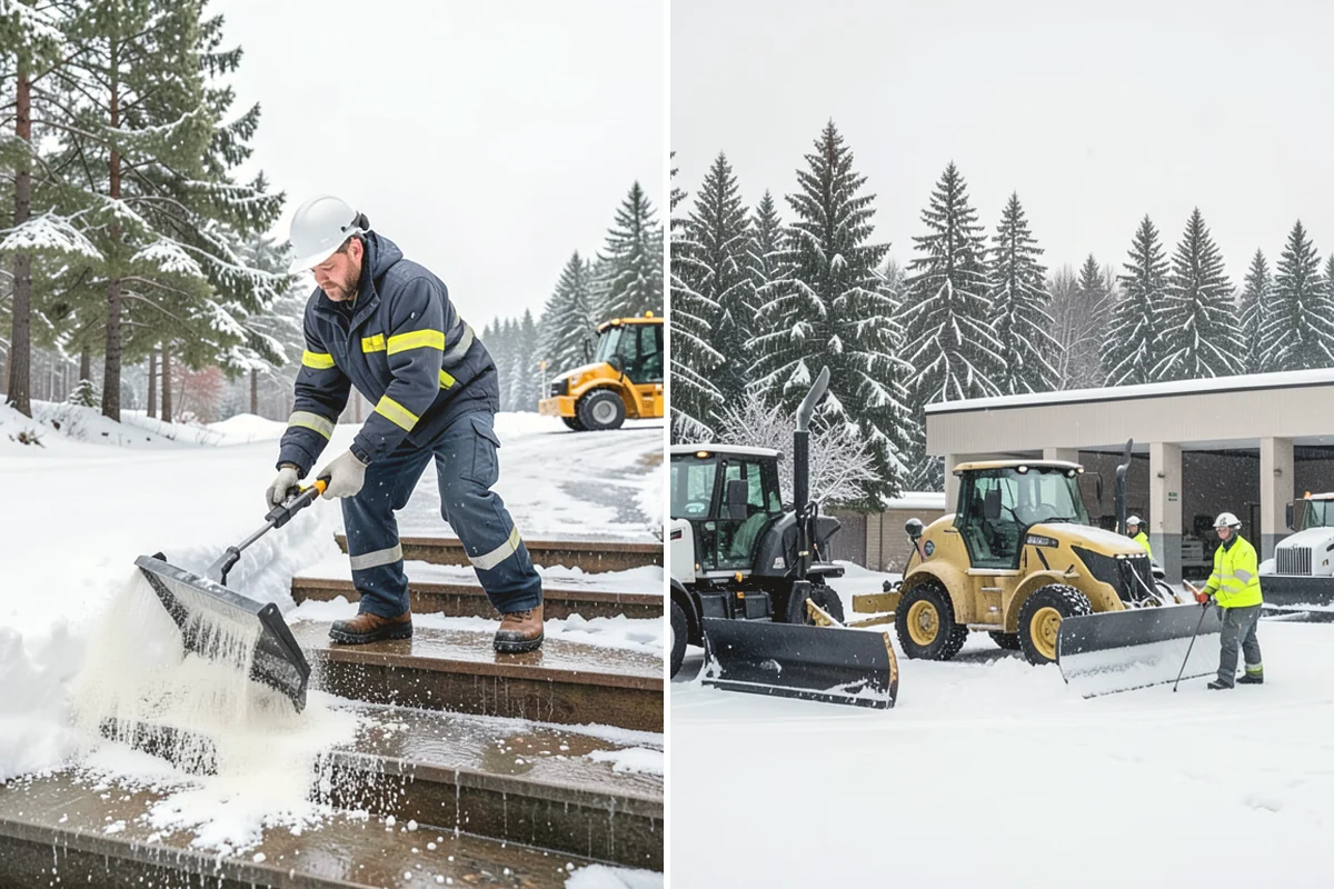 Industrial Facility Sidewalk Clearing in Tacoma, Pierce County, WA - Identify worker walkways between lots, gates, and buildings