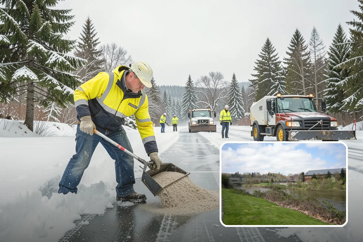 Industrial Facility Sidewalk Clearing in Tukwila, King County, WA - Reduces Washington L and I worker injury claims and lost time