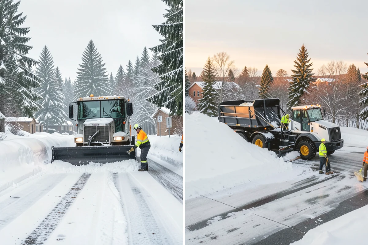 Industrial Facility Sidewalk Clearing in Tukwila, King County, WA - Identify worker walkways between lots, gates, and buildings