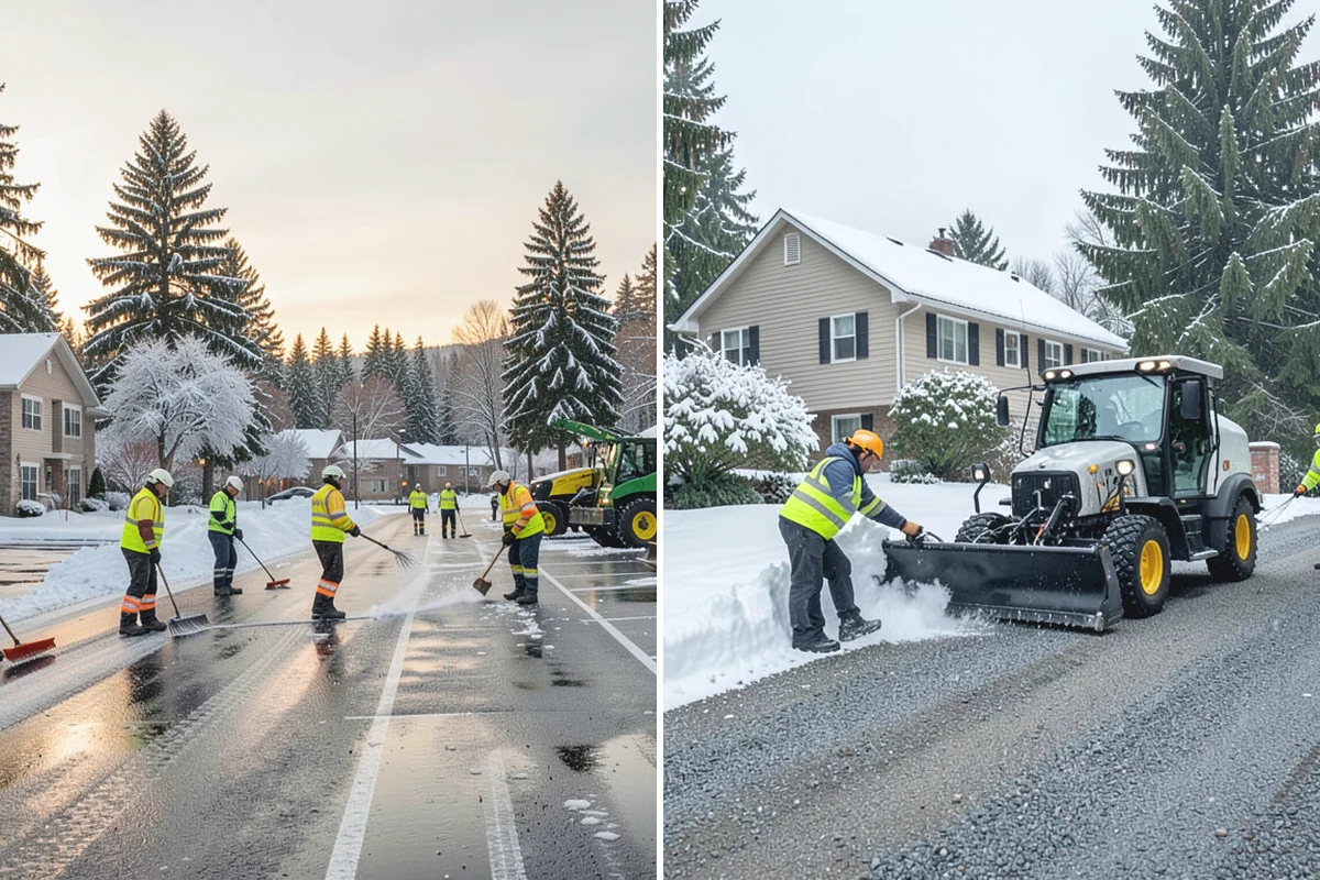 Industrial Facility Sidewalk Clearing in Wilkeson, Pierce County, WA - Identify worker walkways between lots, gates, and buildings