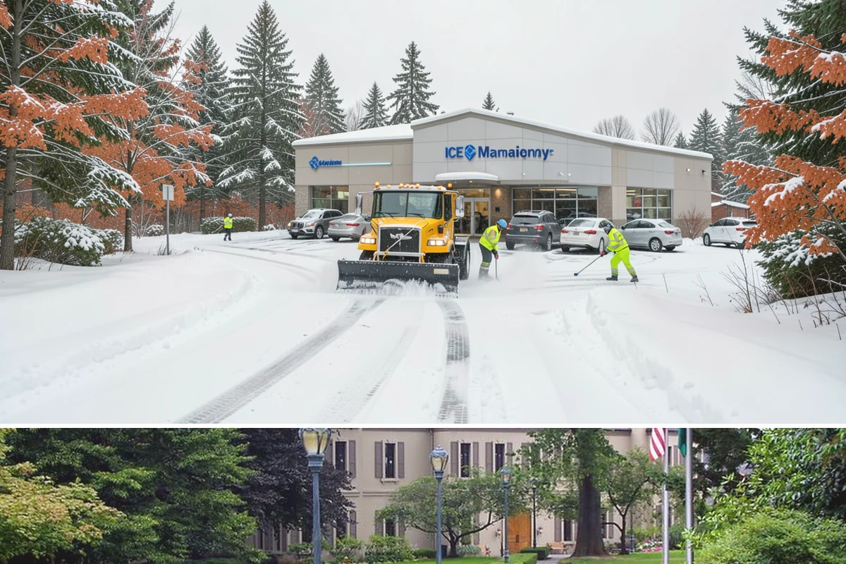 Industrial Facility Sidewalk Clearing in Woodinville, King County, WA - Industrial demand holds from December through February, when overnight shifts face the worst refreeze on yard walkways before...