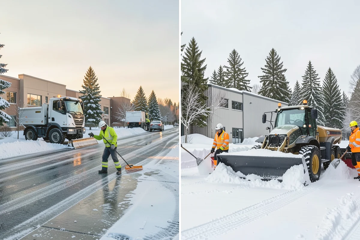 Industrial Facility Snow Plowing in Anacortes, Skagit County, WA - Map truck routes, gates, and lots against your shift and delivery schedule