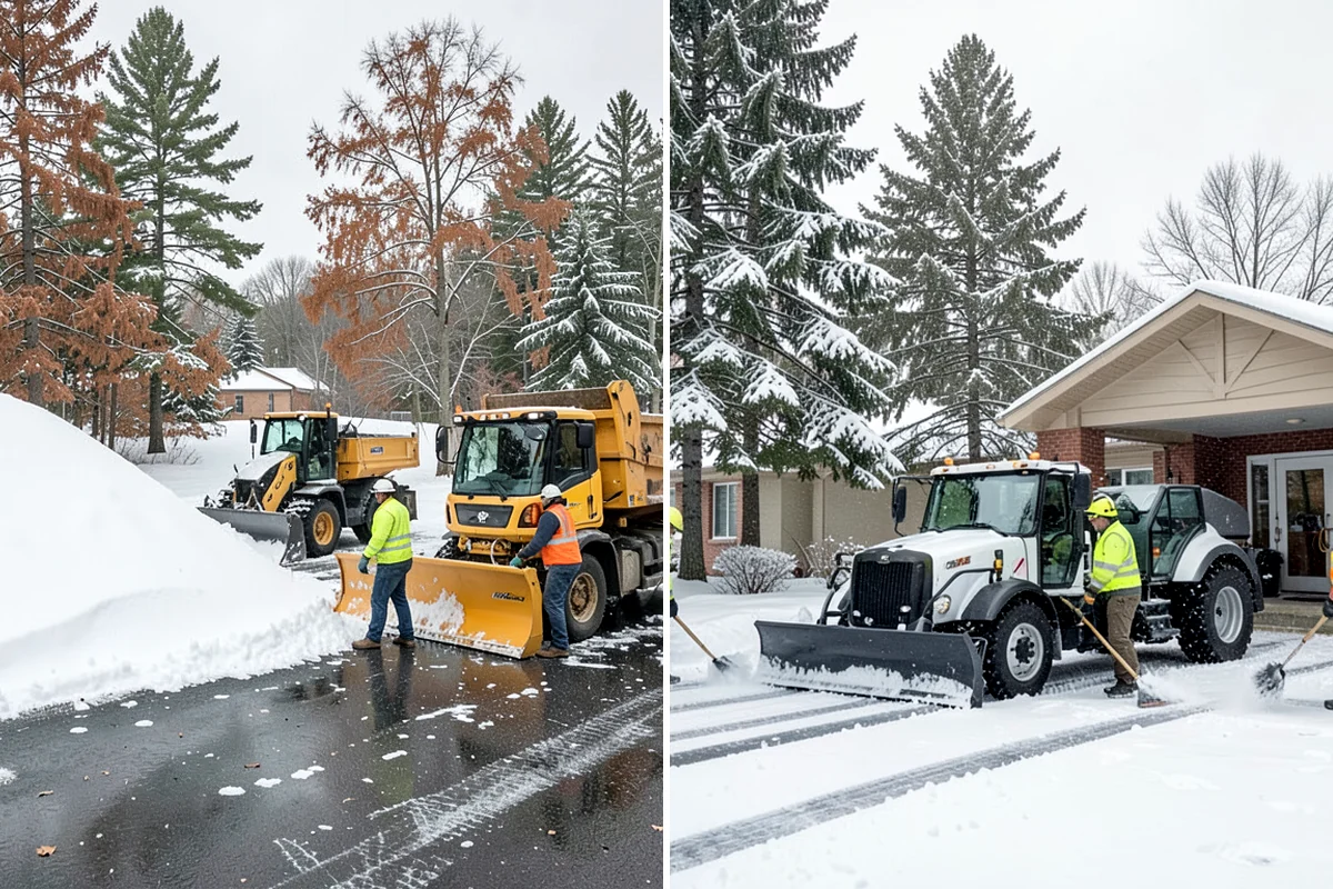 Industrial Facility Snow Plowing in Arlington, Snohomish County, WA - Map truck routes, gates, and lots against your shift and delivery schedule