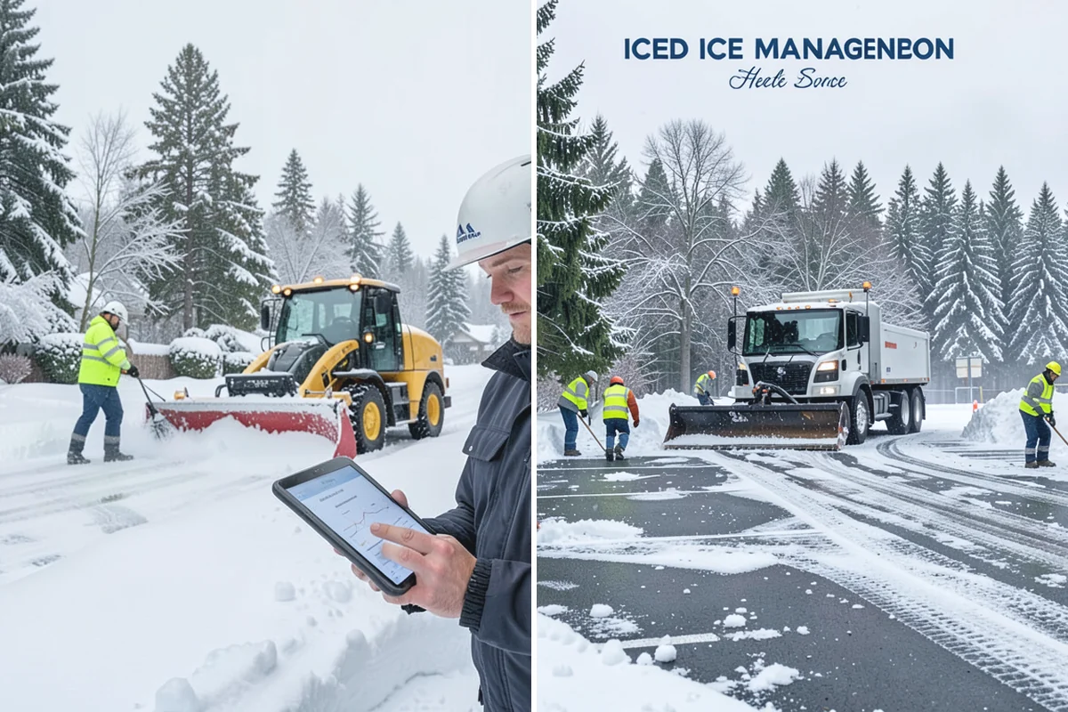 Industrial Facility Snow Plowing in Auburn, King County, WA - Map truck routes, gates, and lots against your shift and delivery schedule