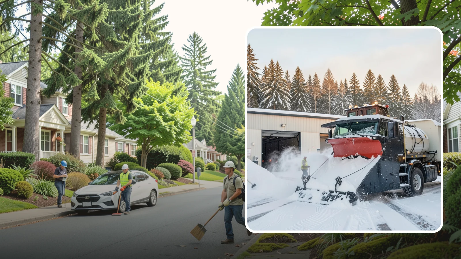 Industrial Facility Snow Plowing in Beaux Arts Village, King County, WA - We plow large industrial yards, truck routes, and gates so shift changes and freight keep moving through any storm.