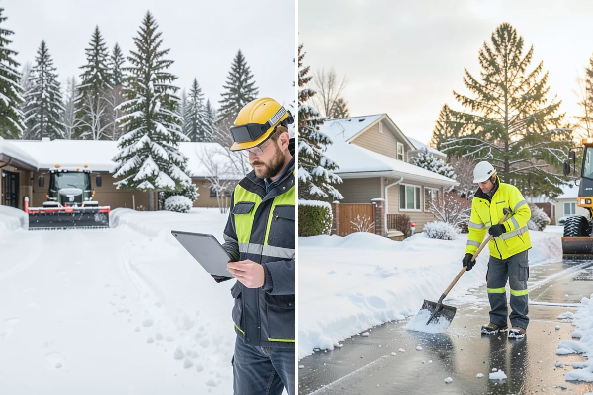 Industrial Facility Snow Plowing in Beaux Arts Village, King County, WA - Map truck routes, gates, and lots against your shift and delivery schedule