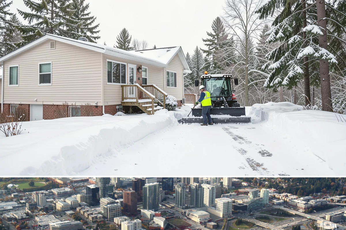 Industrial Facility Snow Plowing in Bellevue, King County, WA - Set up a heavy-equipment contract before winter so freight and shifts never stall on snow.