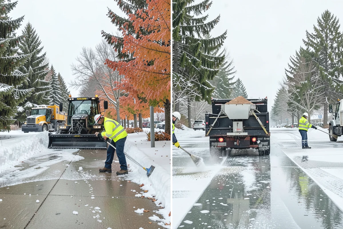 Industrial Facility Snow Plowing in Bonney Lake, Pierce County, WA - Map truck routes, gates, and lots against your shift and delivery schedule