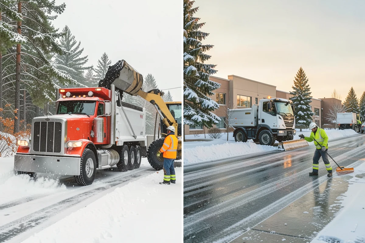 Industrial Facility Snow Plowing in Brier, Snohomish County, WA - Map truck routes, gates, and lots against your shift and delivery schedule